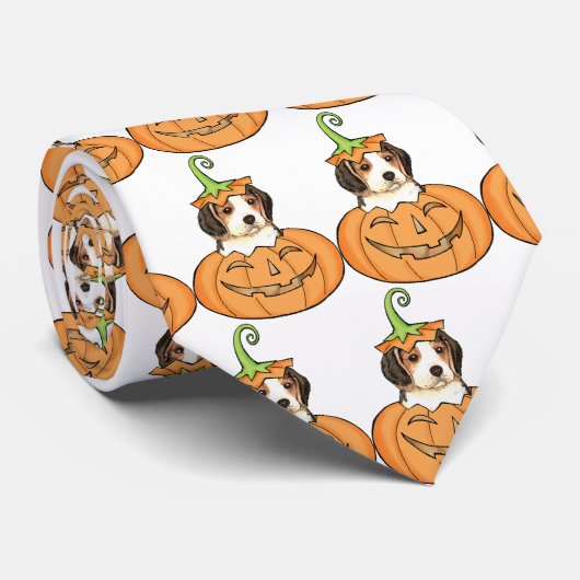 Halloween-Beagle Krawatte (Gerollt)