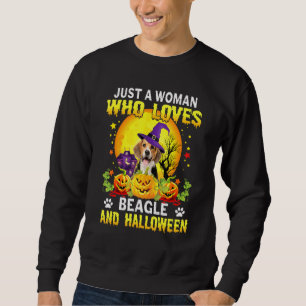 Halloween-Beagle KürbisKostüm für Männer Frauen Sweatshirt