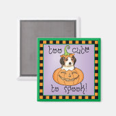 Halloween-Beagle Magnet (Vorderseite/Rückseite)
