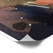 Halloween-Beagle mit Pumpkins Beängstigend Poster (Ecke)