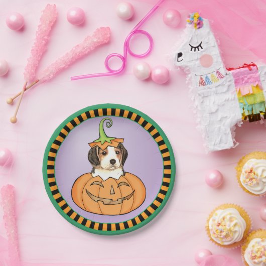 Halloween-Beagle Pappteller (Party)