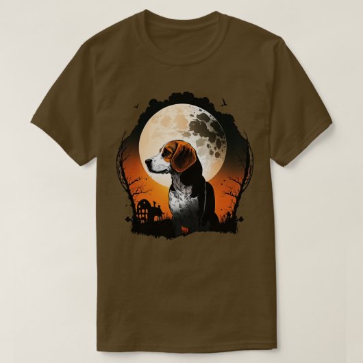 Halloween-Beagle T-Shirt (Design vorne)