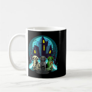 Halloween-Beagles Zombie-Skelett Schwarzer Beagle- Kaffeetasse