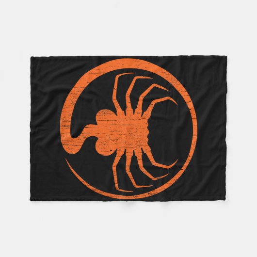 Halloween Beängstigend Alien Facehugger Horror Pum Fleecedecke (Vorderseite (Horizontal))