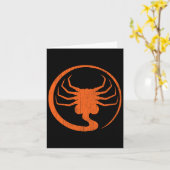 Halloween Beängstigend Alien Facehugger Horror Pum Karte (Gelbe Blume)