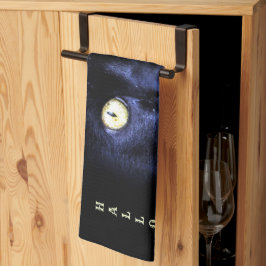 Halloween Beängstigend Black Cat Horror Dunkle Nac Geschirrtuch