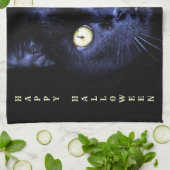 Halloween Beängstigend Black Cat Horror Dunkle Nac Geschirrtuch (Gefaltet)