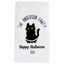 Halloween Beängstigend Black Cat Personalisierter Kleine Geschenktüte