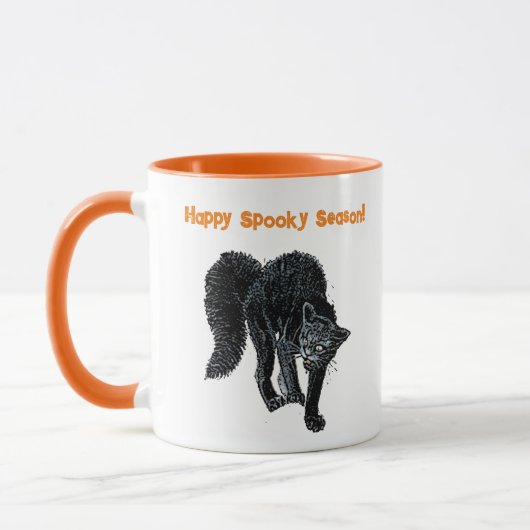 Halloween Beängstigend Black Cat Spooky Holiday Ca Tasse (Links)
