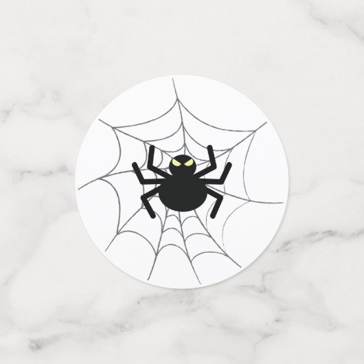 Halloween Beängstigend Black Itsy Bitsy Spiegweb Konfetti (Klein Vorderseite)