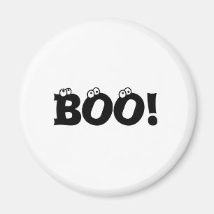 Halloween Beängstigend Boo! Augapfel Schwarz-weiße Magnet