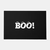 Halloween Beängstigend Boo! Augen Schwarz-weiß lus Fußmatte (Vorderseite)