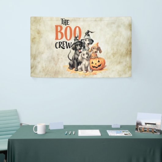 Halloween Beängstigend Boo Hogs Crew Orange Pumpki Banner (Messeveranstaltung)