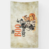 Halloween Beängstigend Boo Hogs Crew Orange Pumpki Banner (Vertikal)