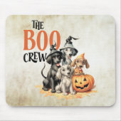 Halloween Beängstigend Boo Hogs Crew Orange Pumpki Mousepad (Vorne)
