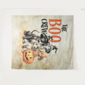 Halloween Beängstigend Boo Hogs Crew Orange Pumpki Wandteppich (Vorderseite (Horizontal))