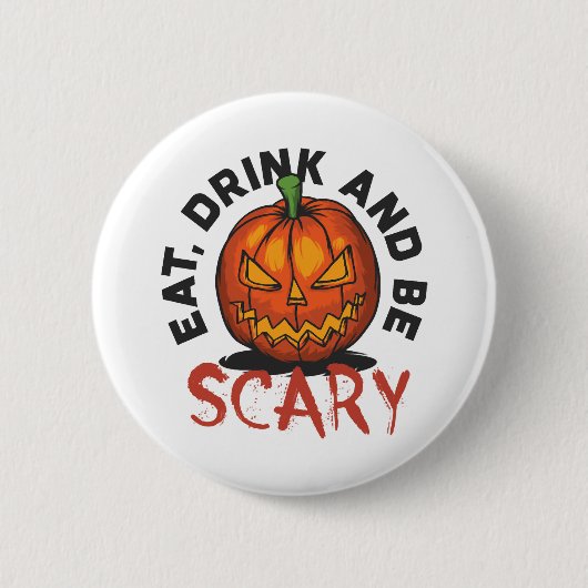 Halloween Beängstigend Button (Vorderseite)