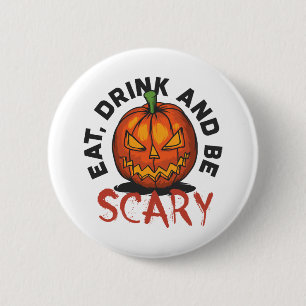 Halloween Beängstigend Button
