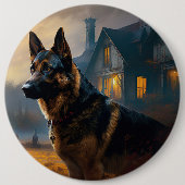Halloween Beängstigend Button (Vorderseite)