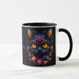 Halloween/Beängstigend Cat/Hexe/Zauberer personali Tasse