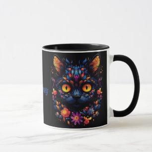 Halloween/Beängstigend Cat/Hexe/Zauberer personali Tasse