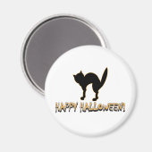 Halloween Beängstigend Cat Magnet (Vorderseite/Rückseite)