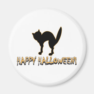 Halloween Beängstigend Cat Magnet