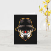Halloween Beängstigend Clown Cholo Gangster Karte (Gelbe Blume)