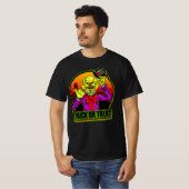 Halloween Beängstigend Clown Trick oder Treat T -  T-Shirt (Vorne ganz)