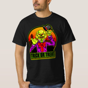 Halloween Beängstigend Clown Trick oder Treat T - T-Shirt