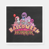 Halloween Beängstigend Clowns Horror Napkins Serviette (Vorderseite)