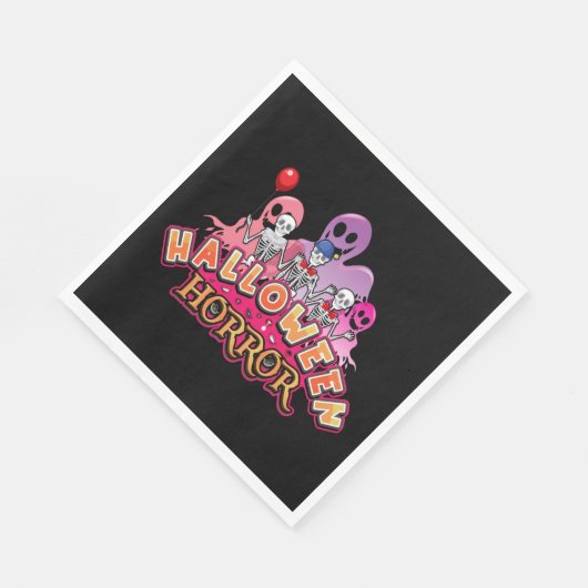 Halloween Beängstigend Clowns Horror Napkins Serviette (Ecke)