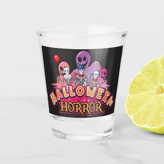 Halloween Beängstigend Clowns Horror Schnapsglas (Vorderseite)