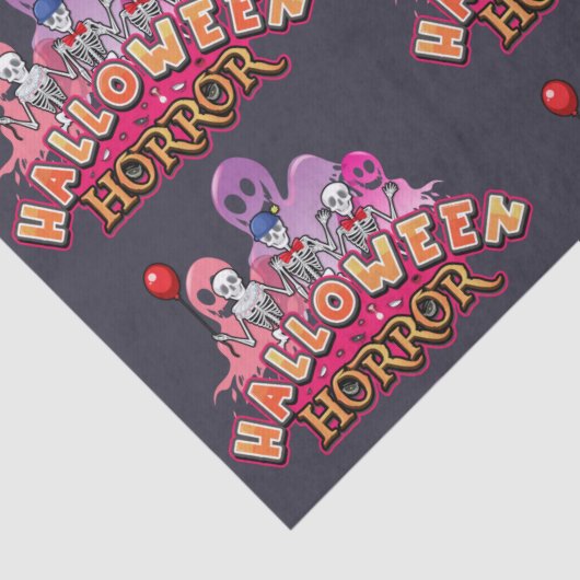 Halloween Beängstigend Clowns Horror Seidenpapier (Detail)