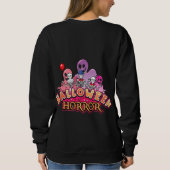 Halloween Beängstigend Clowns Horror Sweatshirt (Rückseite)
