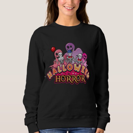 Halloween Beängstigend Clowns Horror Sweatshirt (Vorderseite)