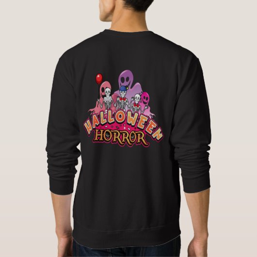 Halloween Beängstigend Clowns Horror Sweatshirt (Rückseite)
