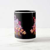Halloween Beängstigend Clowns Horror Zweifarbige Tasse (Mittel)