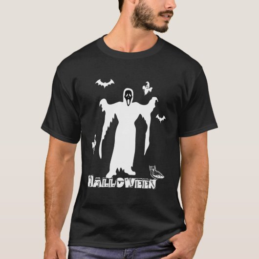 Halloween Beängstigend Death Face 2/2 T-Shirt (Vorderseite)