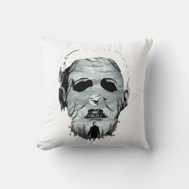 Halloween Beängstigend Design Kissen (Vorderseite)