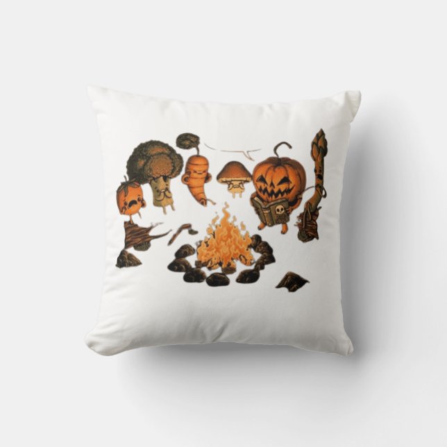 Halloween Beängstigend Design Kissen (Vorderseite)