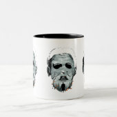 Halloween Beängstigend Design Zweifarbige Tasse (Mittel)