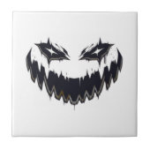 Halloween Beängstigend Evil Pumpkin Funny Pumpkin Fliese (Vorderseite)