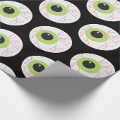 Halloween Beängstigend Eyeball Geschenkpapier (Ecke)