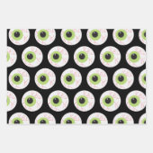 Halloween Beängstigend Eyeball Geschenkpapier Set (Vorderseite 3)