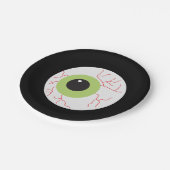 Halloween Beängstigend Eyeball Pappteller (Schrägansicht)