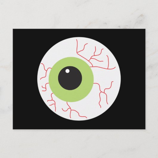 Halloween Beängstigend Eyeball Postkarte (Vorderseite)