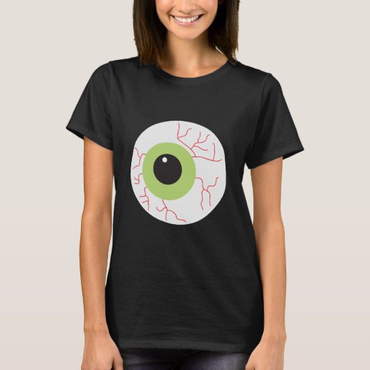 Halloween Beängstigend Eyeball T-Shirt (Vorderseite)