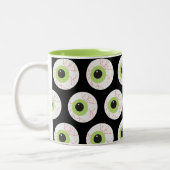 Halloween Beängstigend Eyeball Zweifarbige Tasse (Links)