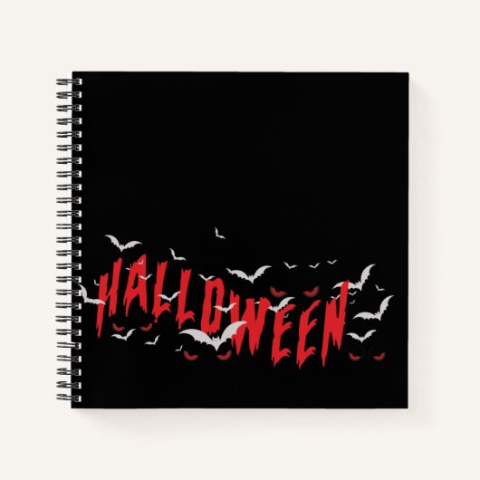 Halloween Beängstigend Eyes Notizblock (Vorderseite)
